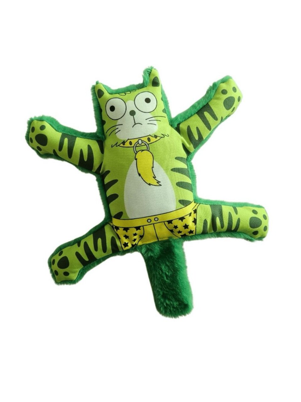 Jucărie pentru câini, Paws &amp; Whiskers, Havhav 1022, MATERIAL TEXTIL PLUȘAT/MATERIAL TEXTIL POLIESTER, Verde - imagine 3